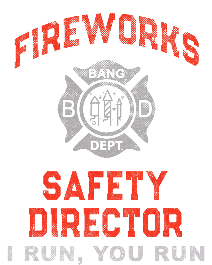 FIREWORKS SAFETY DIRECTOR I Run You Run Firefighter America PosiCharge RacerMesh Polo