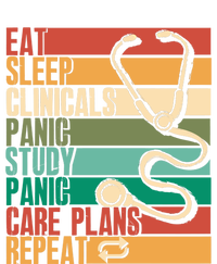 Eat Sleep Clinicals Panic Care Plans Nursing Cna Nurse Meaningful Gift Tie-Dye Long Sleeve Shirt