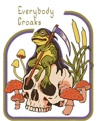 Everybody Croaks Frog Skull Mushroom Everybody Croaks T-Shirt