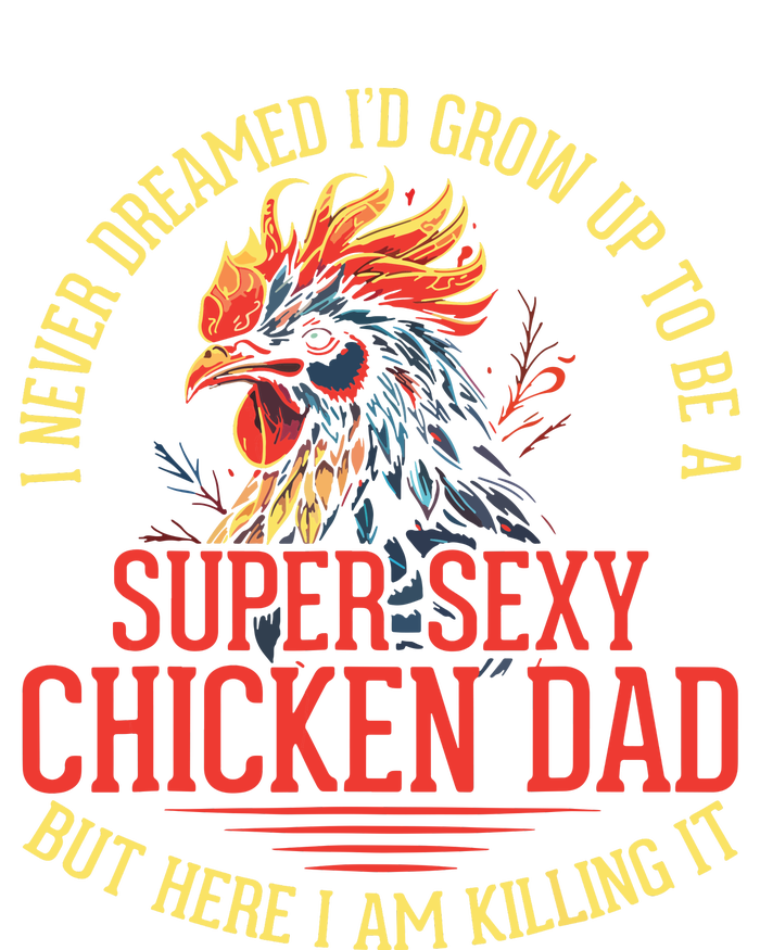 Chicken Lover Best Dad Ever Chicken Farmer Fathers Day Sustainable Knit Beanie