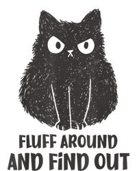 Funny Cat Fluff Around And Find Out Women Men Women's Tri-Blend 3/4-Sleeve Raglan Shirt