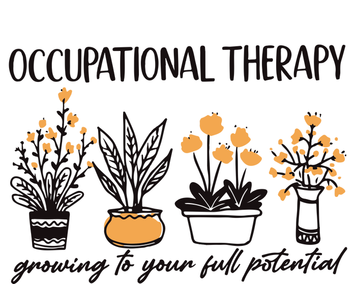 Occupational Therapy Floral TherapyGrowing To Your Full Potential Yupoong Adult 5-Panel Trucker Hat