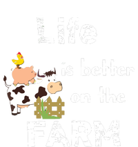 Cute Life Is Better On Farm Farmer Funny Farm Life Tee T-Shirt