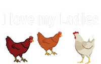 Funny Chicken Chicken Farmers I Love My Ladies Women's Racerback Tank