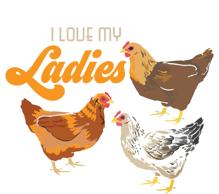 Funny Farmer Gift I Love My Ladies Chicken Short Acrylic Beanie