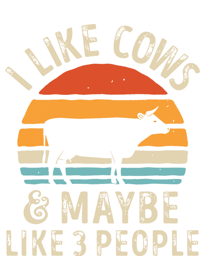 I Like Cows And Maybe Like 3 People Cow Farm Farmer Retro Valucap Bio-Washed Visor