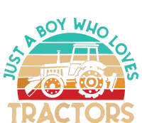 Just A Boy Who Loves Tractors Farmer Valucap Bio-Washed Visor