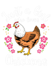 Kids Chicken Just A Girl Who Loves Chickens Adult ChromaSoft Performance T-Shirt