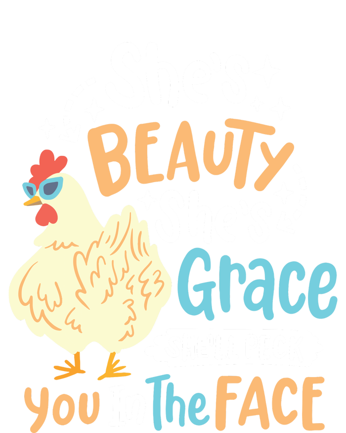 Shes Beauty Shes Grace Farmer Chicken Lover Pom Pom 12in Knit Beanie