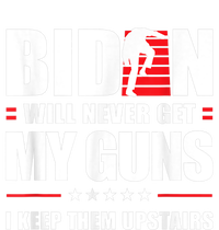 Funny Biden Will Never Get My Guns I Keep Them Upstairs Performance Long Sleeve Polo