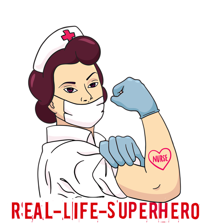 Nurse In Uniform Real Life Superhero Thank You Nurses Cute Gift Ladies Essential Flowy Tank