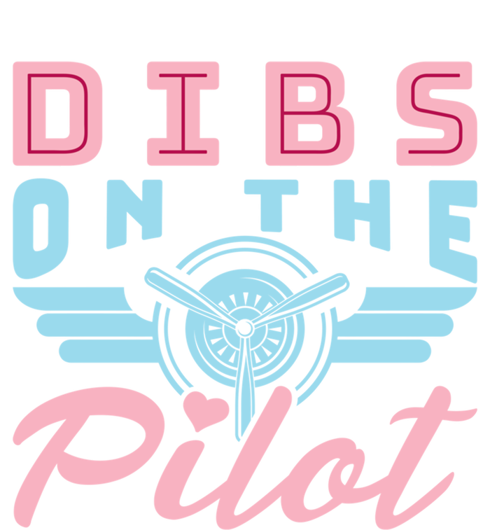 Dibs On The Pilot Air Wife Airplane Pilot Wife Gift Premium T-Shirt