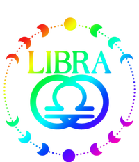 Rainbow Moon Cycle Libra Zodiac Gift Kids Hoodie