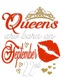 Red Lip Print Queens Are Born On September 22nd Virgo Gift Long Sleeve Shirt