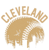 Cleveland Baseball Skyline Ohio Player Coach Fan T-Shirt