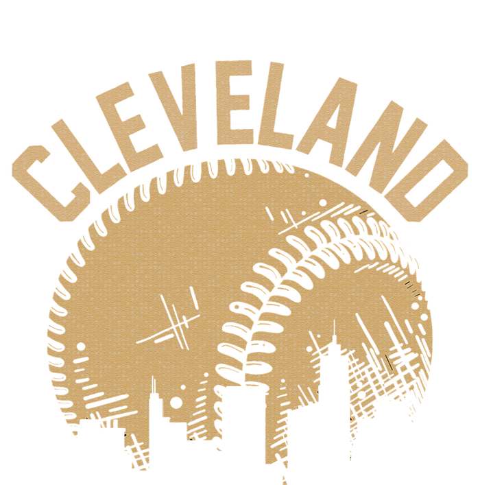 Cleveland Baseball Skyline Ohio Player Coach Fan T-Shirt