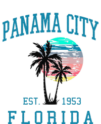 Panama City Florida Spring Vacations Beach Palm Trees Summer Women's Knotted Racerback Tank