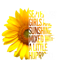 September Are Sunshine Mixed Hurricane Sunflower Funny Gift Ladies Long Sleeve Shirt