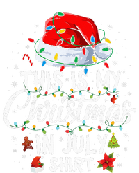 Christmas in July Santa Hat Summer Beach Vacation Xmas T-Shirt