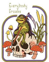 Everybody Croaks Frog Skull Mushroom Everybody croaks T-Shirt