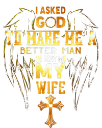 I Asked God To Make Me A Better Man He Sent Me My Wife Sustainable Knit Beanie