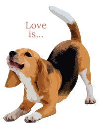 Beagle Beagles Tee Love Is Dog Mom Dad Puppy Pet Cute Mousepad