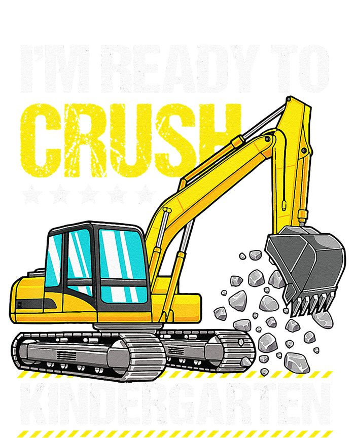 Im Ready To Crush Kindergarten Construction Vehicle Canvas