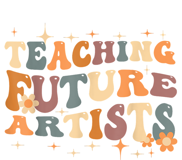 Teaching Future Artists Retro Teacher Students Women's T-Shirt