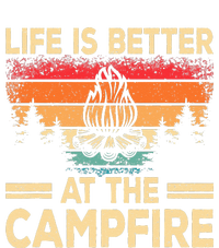 Life Is Better At The Campfire Camper Outdoorlife Camping Performance Long Sleeve Polo