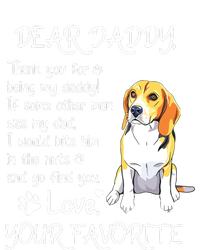 Dear Daddy Beagle Dog Dad Fathers Day Womens California Wash Sweatshirt