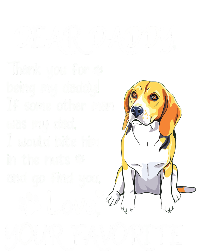 Dear Daddy Beagle Dog Dad Fathers Day Womens California Wash Sweatshirt