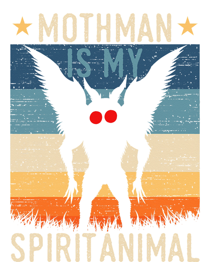 Mothman Is My Spirit Animal! Retro Mothman Quote Cryptid Flexfit Unipanel Trucker Cap