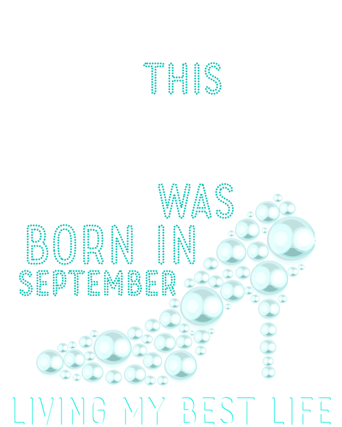 This Queen Was Born In September Funny September Bday Gift Women's Tri-Blend 3/4-Sleeve Raglan Shirt