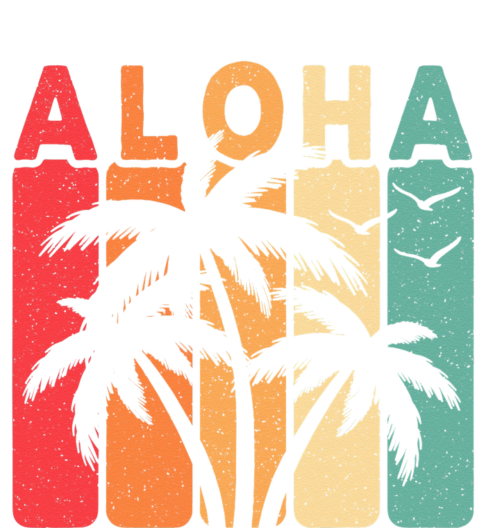 Retro Aloha Hawaii Tropical Summer Palm Tree Hawaiian Women’s Perfect Tri Rocker Tank