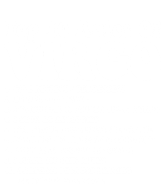 Top 10 Rules Of Virgo Zodiac Cute Funny Virgo Tee Horoscope Gift T-Shirt