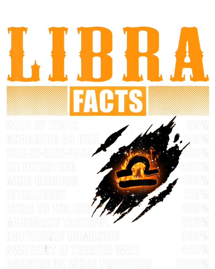 Vintage Libra Facts Funny Zodiac Sign Birthday Horoscope Meaningful Gift T-Shirt