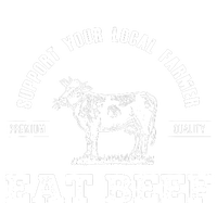 Support Your Local Farmer Eat Beef Farm Farming Gift Cooling Performance Crew T-Shirt