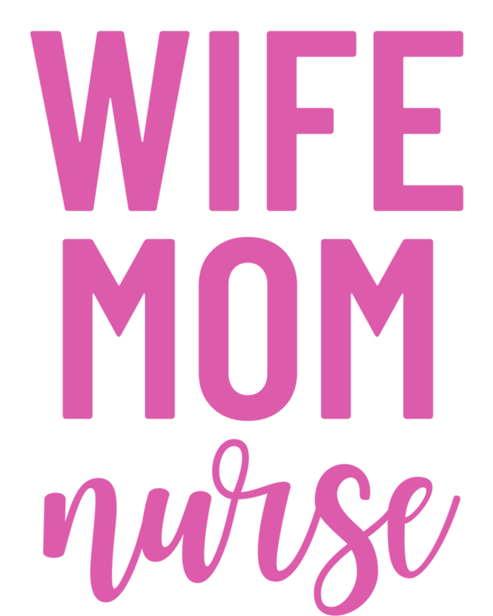 Wife Mom Nurse Cool Gift Stripe Pom Pom Beanie