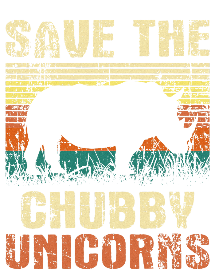 Save The Chubby Unicorns Zoologist Rhino Lover Rhinoceros T-Shirt