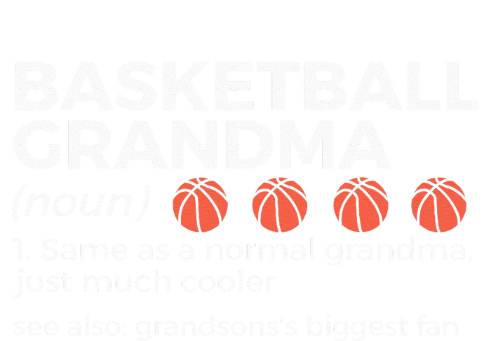 Basketball Grandma Definition Grandsons Largest Fan 7-Panel Snapback Hat