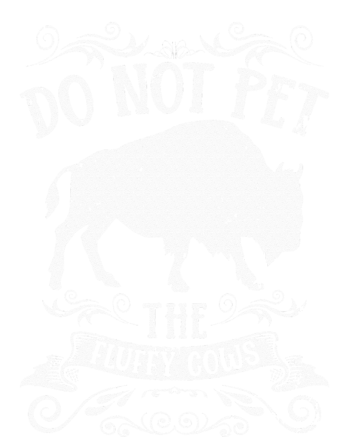 Buffalo Funny Bison Do Not Pet The Fluffy Cows Zip Tote Bag