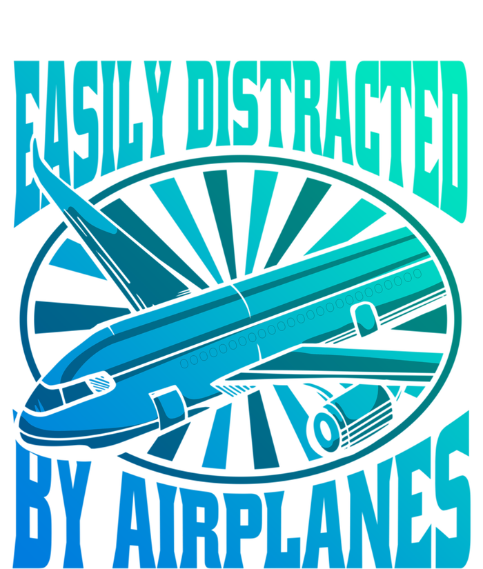 Funny Aircraft Mechanic Easily Distracted By Airplanes Gift T-Shirt