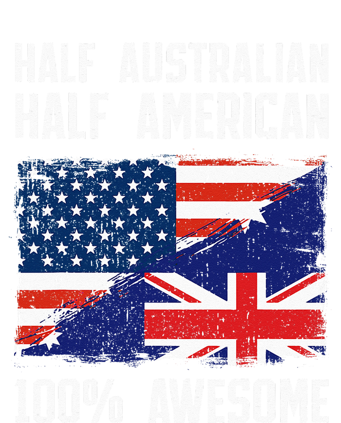 Half Australian Half American Flag Heritage Australia Roots Tie-Dye T-Shirt