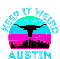 Longhorn Sunset Austin Texas Keep It Weird Bumper Sticker