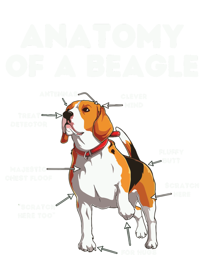 Funny Anatomy Of A Beagle Kids Hoodie