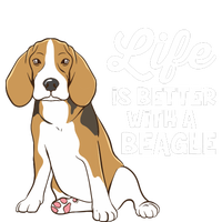 Funny Beagle Dog Life Is Better With A Beagle 7-Panel Snapback Hat