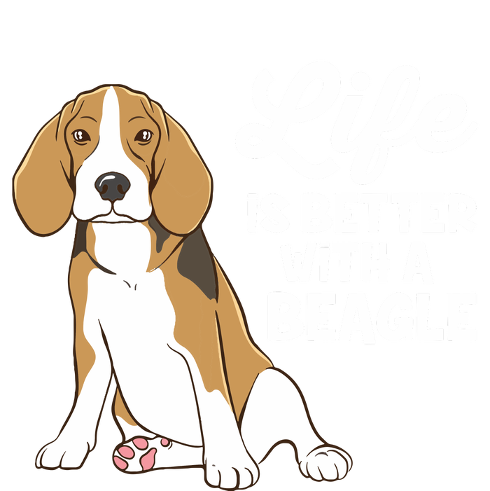 Funny Beagle Dog Life Is Better With A Beagle 7-Panel Snapback Hat