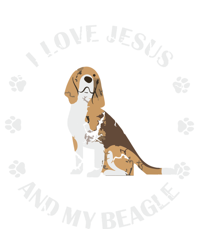 I Love Jesus And My Beagle Beagle Lover Gift T-Shirt