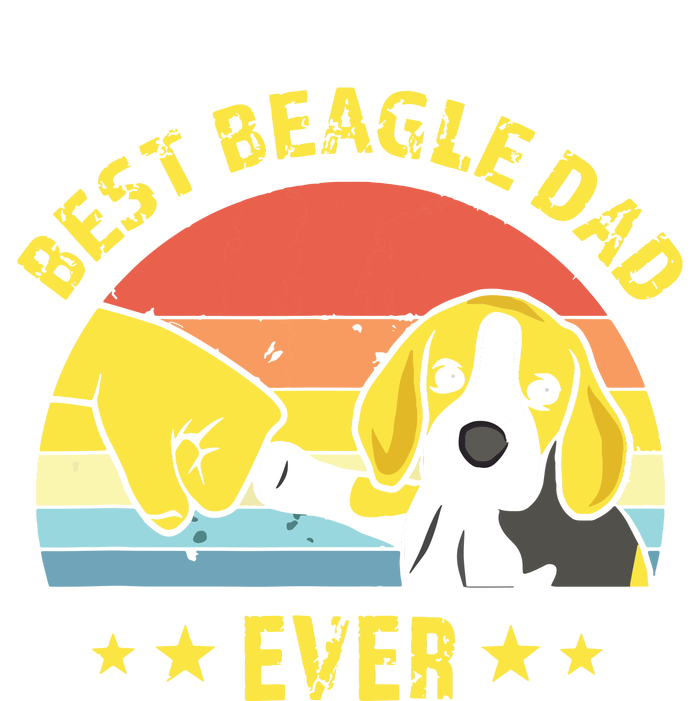 Men Cute Best Beagle Dad Ever Vintage Puppy Lover Retro Design T-Shirt