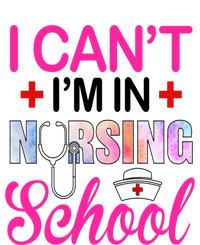 Funny I Cant Im In Nursing School Nurse Student Gift Full-Length Apron With Pockets